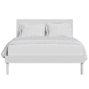 Misaki Painted painted wood bed in white - Thumbnail