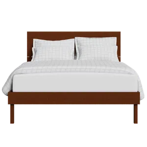 Misaki wood bed in dark cherry - Thumbnail