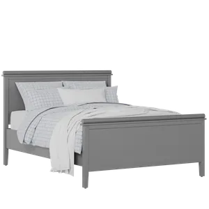 Nocturne painted wood bed in grey with Juno mattress - Thumbnail