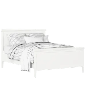 Nocturne letto in legno bianco con materasso - Thumbnail