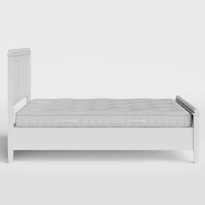 Nocturne Painted cama de madera pintada en blanco con colchón - Thumbnail