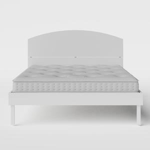 Okawa Painted painted wood bed in white with Juno mattress - Thumbnail