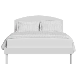 Okawa Painted painted wood bed in white - Thumbnail