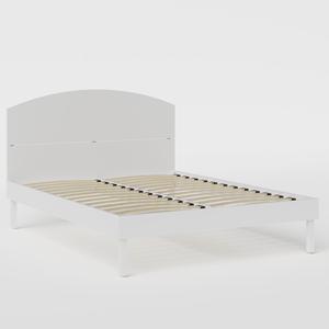 Okawa Painted painted wood bed in white - Thumbnail
