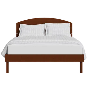 Okawa wood bed in dark cherry - Thumbnail