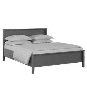 Ramsay Painted painted wood bed in grey with Juno mattress - Thumbnail