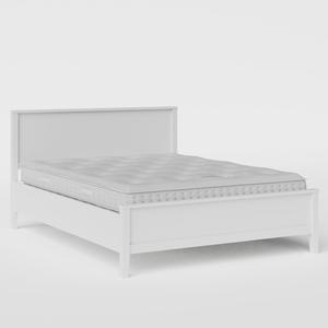 Ramsay Painted painted wood bed in white with Juno mattress - Thumbnail