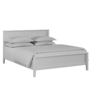 Ramsay Painted cama de madera pintada en blanco con colchón - Thumbnail