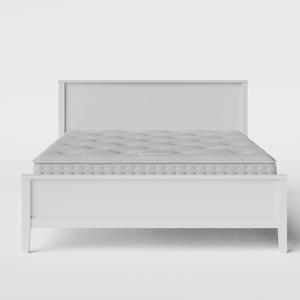 Ramsay Painted painted wood bed in white with Juno mattress - Thumbnail