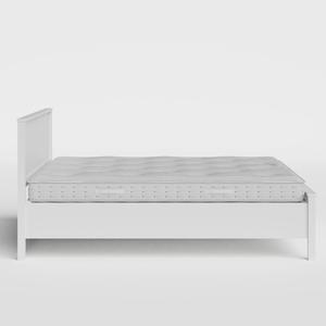 Ramsay Painted cama de madera pintada en blanco con colchón - Thumbnail