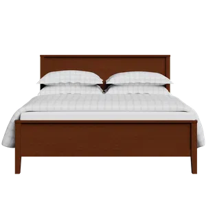 Ramsay wood bed in dark cherry - Thumbnail