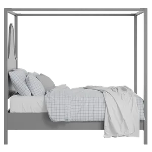 Rowe painted wood bed in grey with Juno mattress - Thumbnail