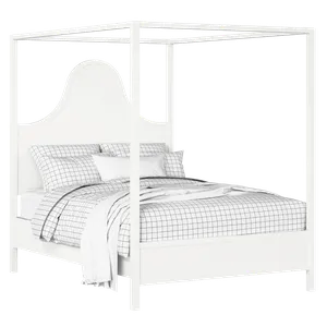 Rowe painted wood bed in white with Juno mattress - Thumbnail