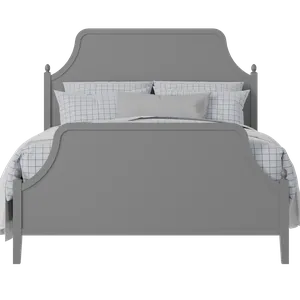 Ruskin painted wood bed in grey with Juno mattress - Thumbnail