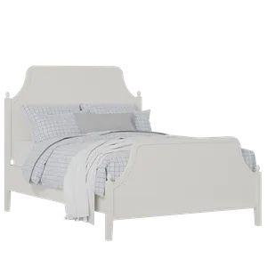 Ruskin painted wood bed in white with Juno mattress - Thumbnail
