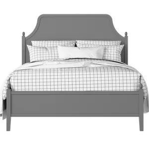 Ruskin Slim painted wood bed in grey with Juno mattress - Thumbnail