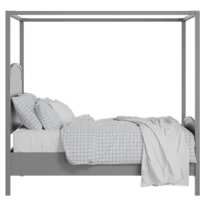 Shelley painted wood bed in grey with Juno mattress - Thumbnail