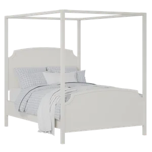 Shelley painted wood bed in white with Juno mattress - Thumbnail