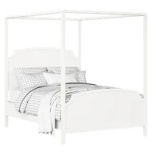 Shelley painted wood bed in white with Juno mattress - Thumbnail