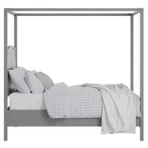 Shelley Slim painted wood bed in grey with Juno mattress - Thumbnail