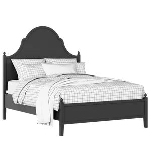 Tennyson painted wood bed in black with Juno mattress - Thumbnail