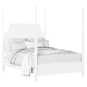 Turner houten bed in wit met matras - Thumbnail