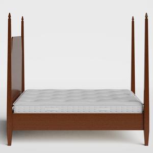 Turner wood bed in dark cherry with Juno mattress - Thumbnail