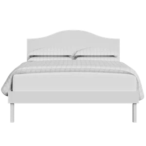 Yoshida Painted painted wood bed in white - Thumbnail