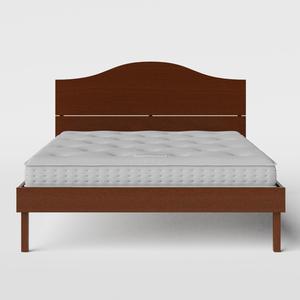Yoshida wood bed in dark cherry with Juno mattress - Thumbnail