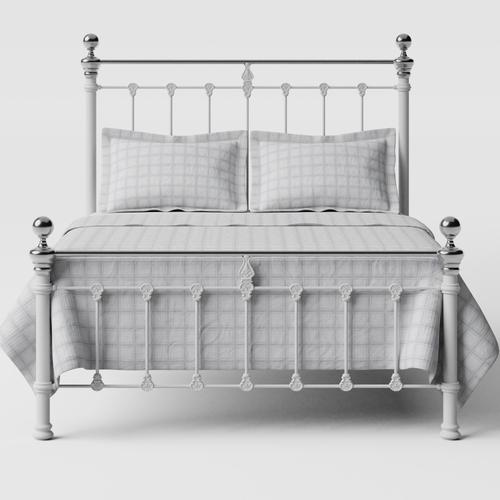 White Iron Bed Clearance 60 Off, White Iron Headboard King