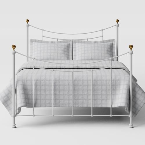 White Metal Bed Frames & Cream Metal Beds OBC UK