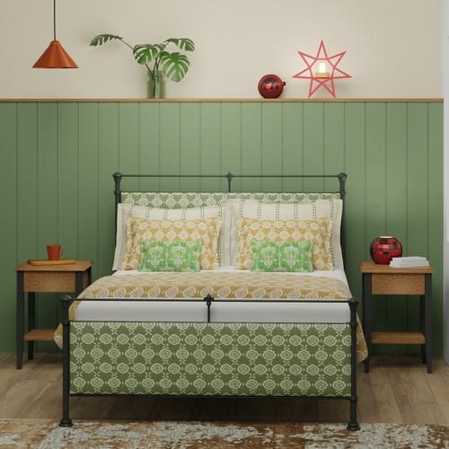 Nancy iron bed - Image green and gold bedroom - Thumbnail