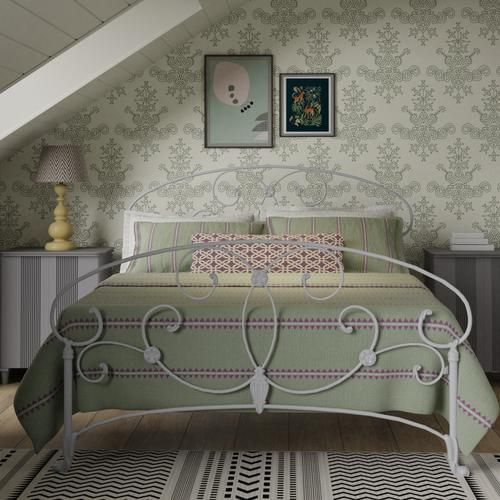 Arigna iron bed frame - Image sage green - Thumbnail