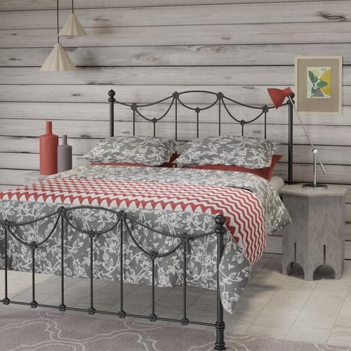Carie iron bed - Image red grey - Thumbnail