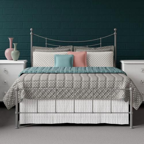 Isabelle iron bed - Teal and grey - Thumbnail