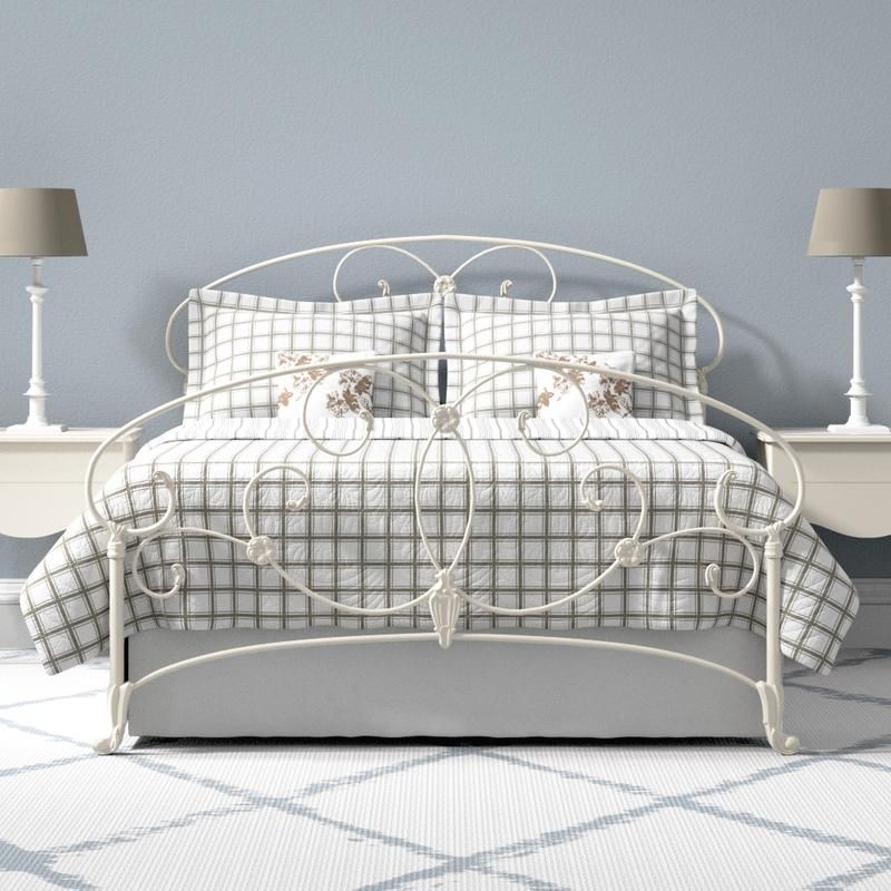 White metal bed frames & Cream metal beds Original Bed Co UK